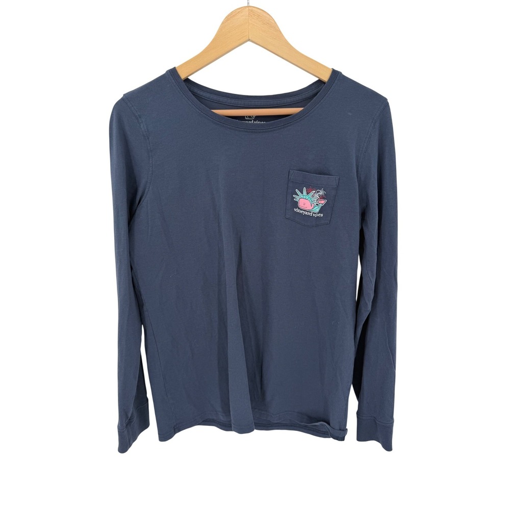 Vineyard Vines Statue of Liberty Whale T-Shirt Unisex M Holiday Casual Relaxed